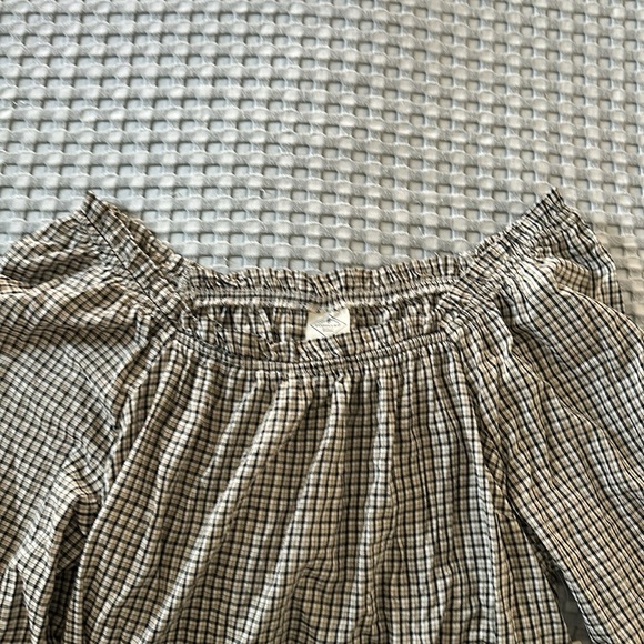 St. John's Bay Black and White Checkered Blouse NWT - Picture 7 of 10